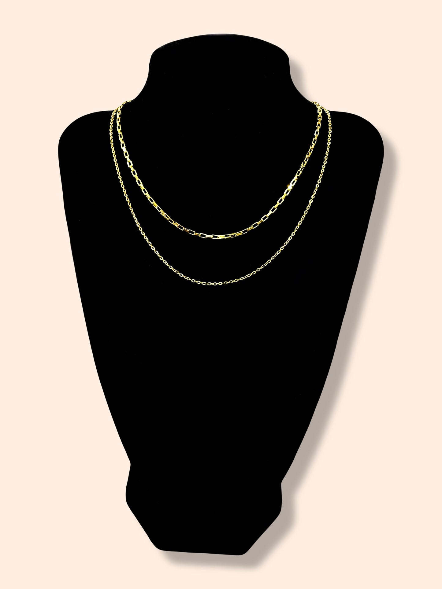 Golden set necklace