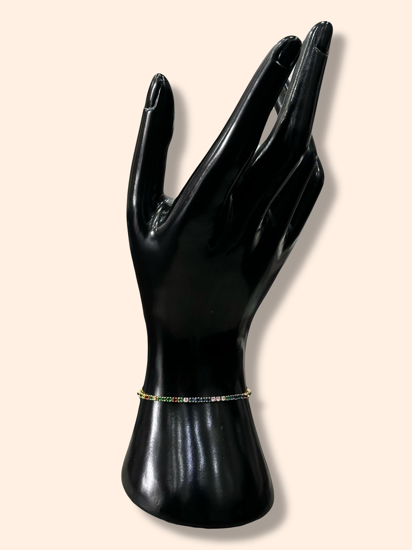 Tenis bracelet multicolor