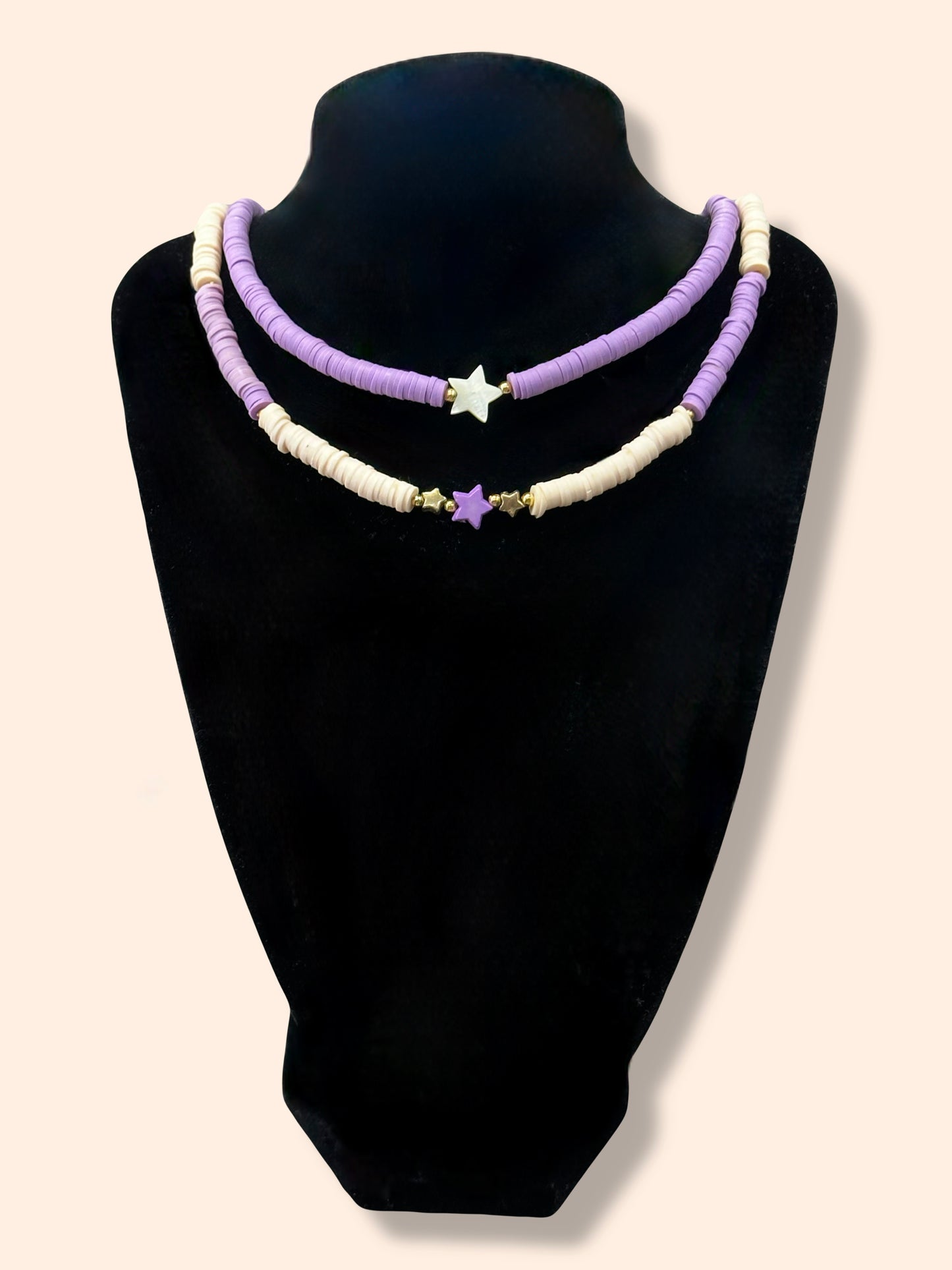 Purple star necklaces
